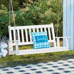 Plaid Family Pillow
