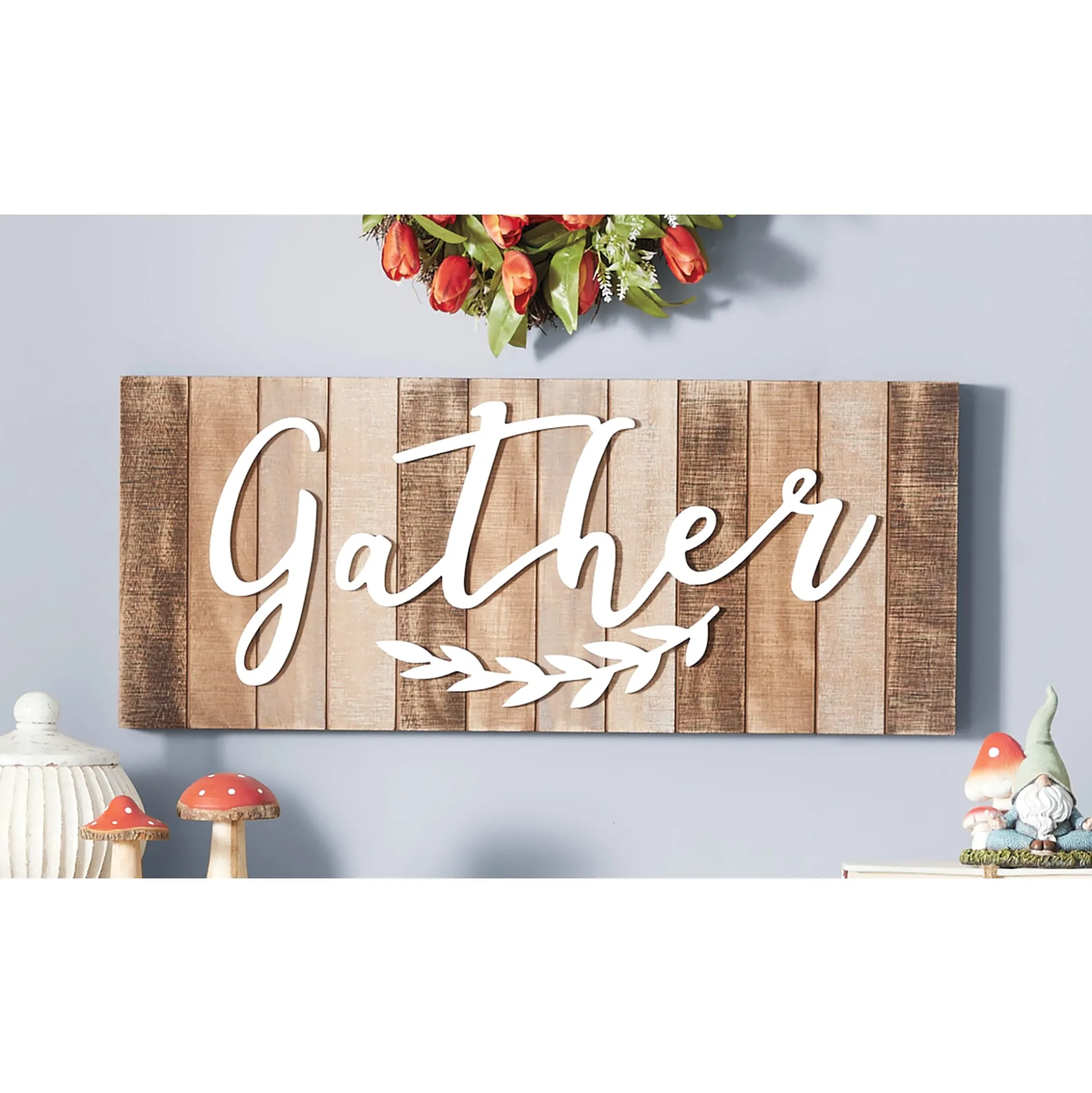 Plank-Style Gather Sign