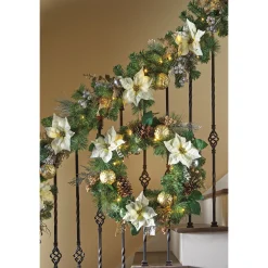 Poinsettia Christmas Wreath