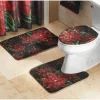 Poinsettia 3-Piece Bath Décor Set