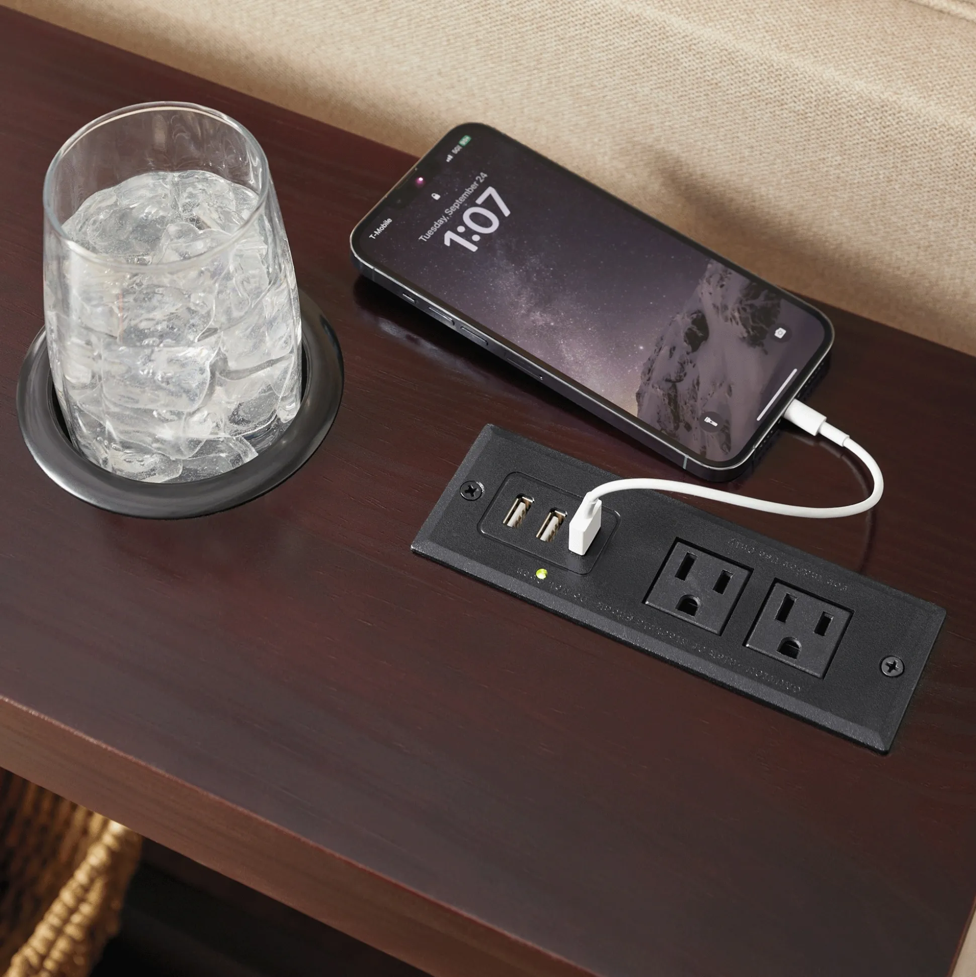 Powered Cupholder Console