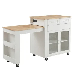 Powered Expandable Kitchen Island
