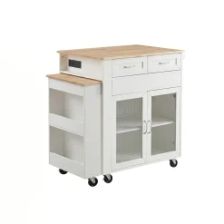 Powered Expandable Kitchen Island