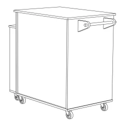 Powered Expandable Kitchen Island