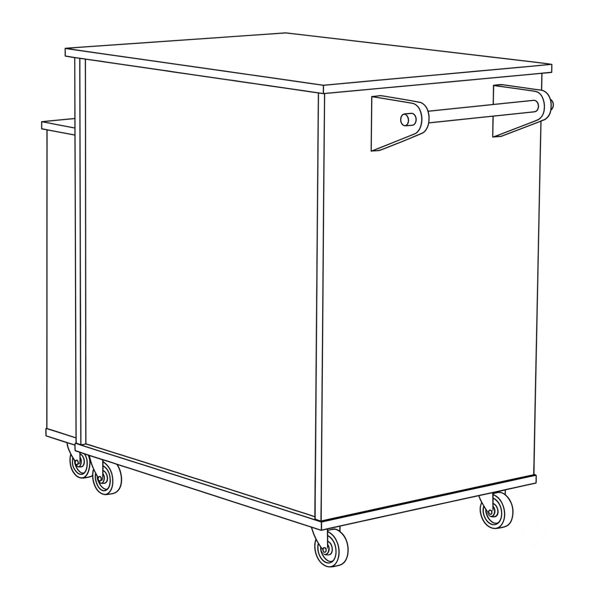 Powered Expandable Kitchen Island