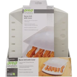 Progressive Microwave Bacon Grill with Cover and Fat-Draining Design