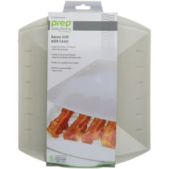 Progressive Microwave Bacon Grill with Cover and Fat-Draining Design