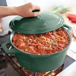 7-Quart Enameled Cast Iron Casserole with Lid