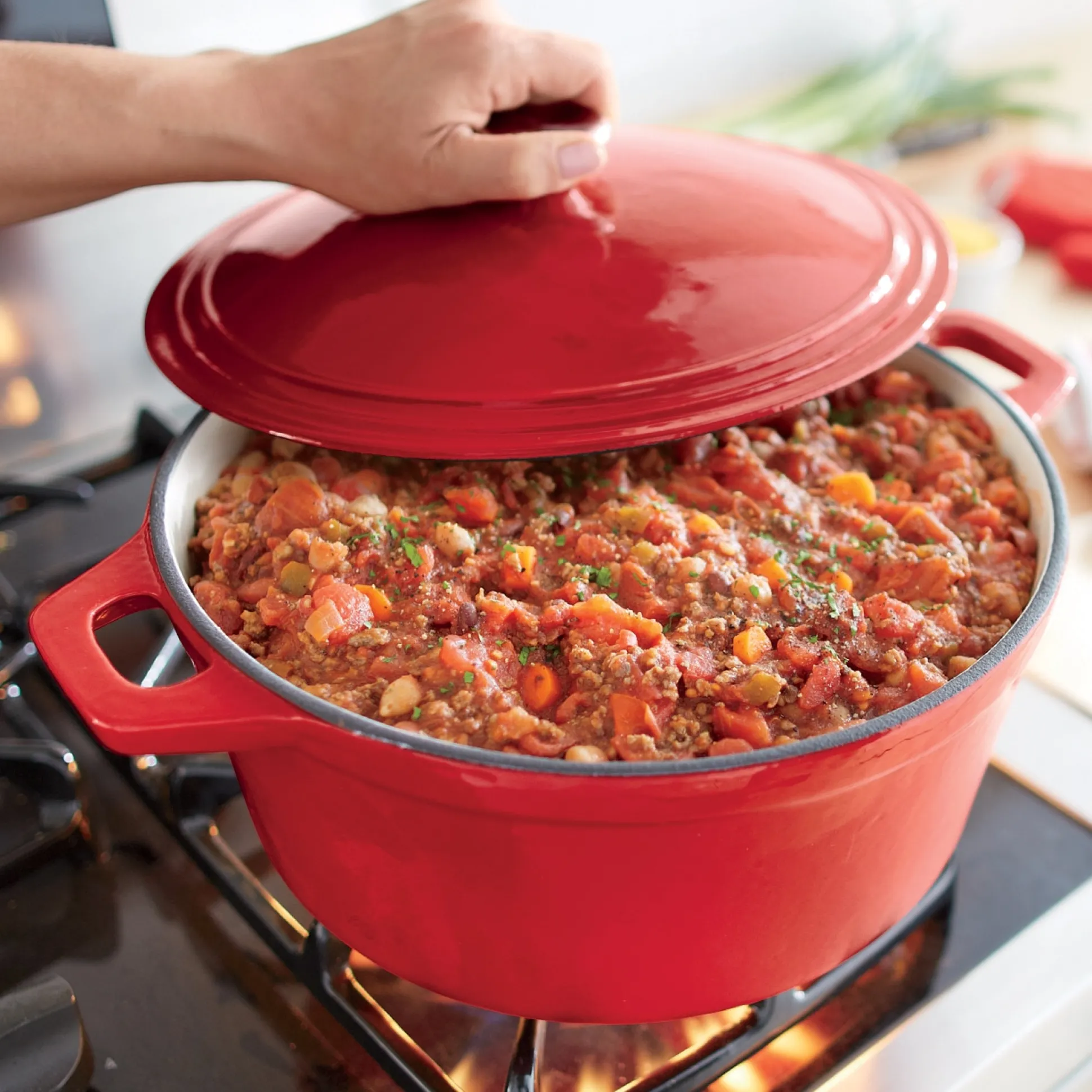 7-Quart Enameled Cast Iron Casserole with Lid