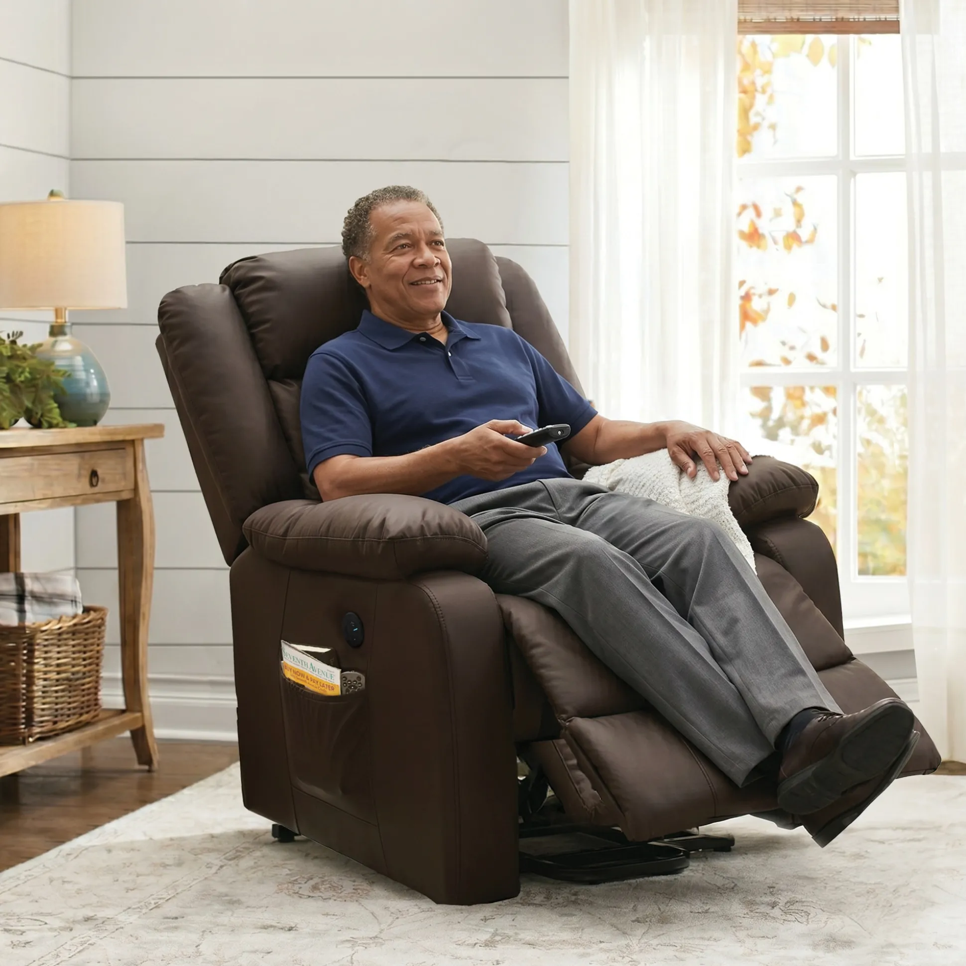 Raleigh Powered Lift Recliner with Heat & Massage
