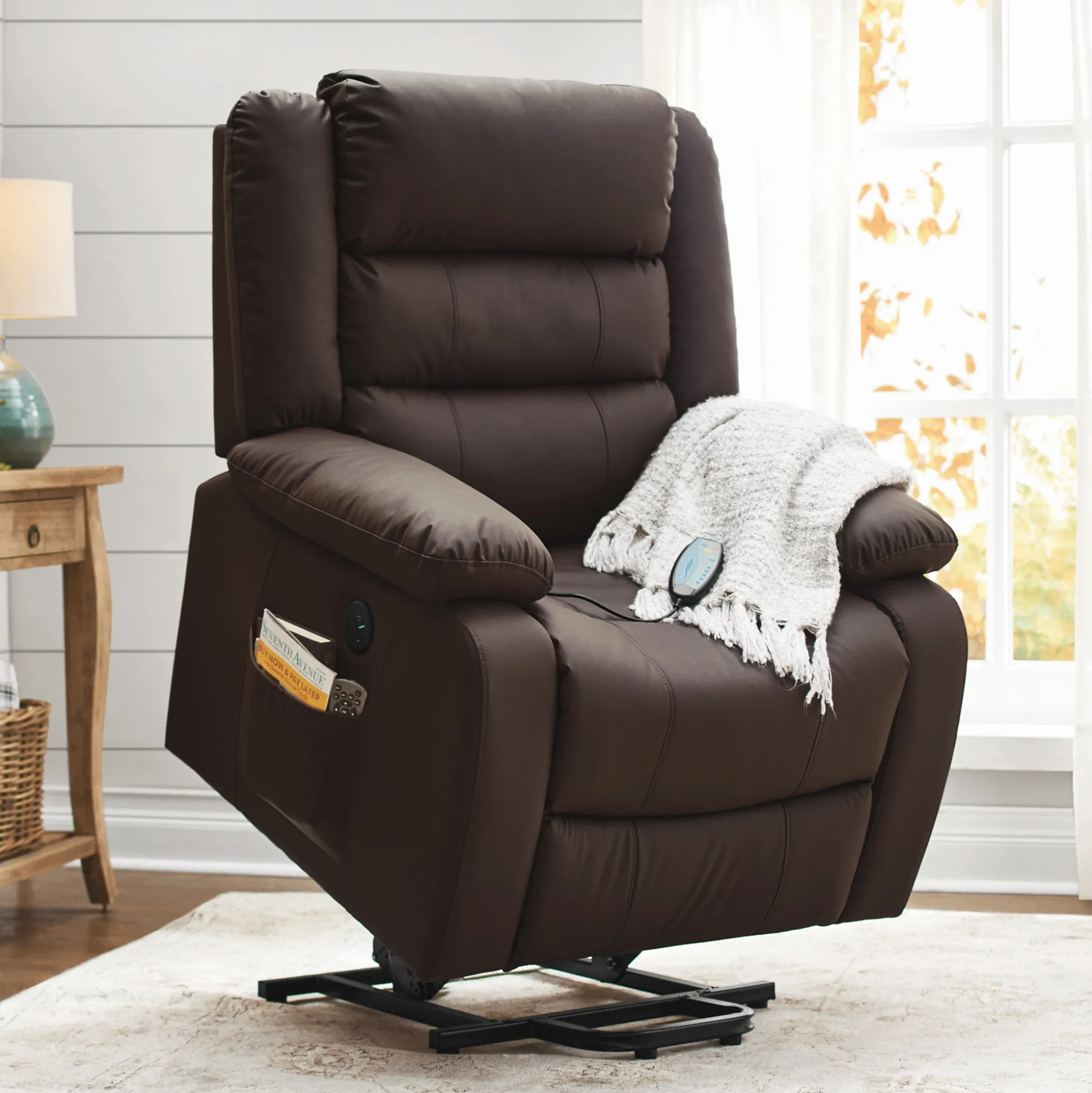 Raleigh Powered Lift Recliner with Heat & Massage