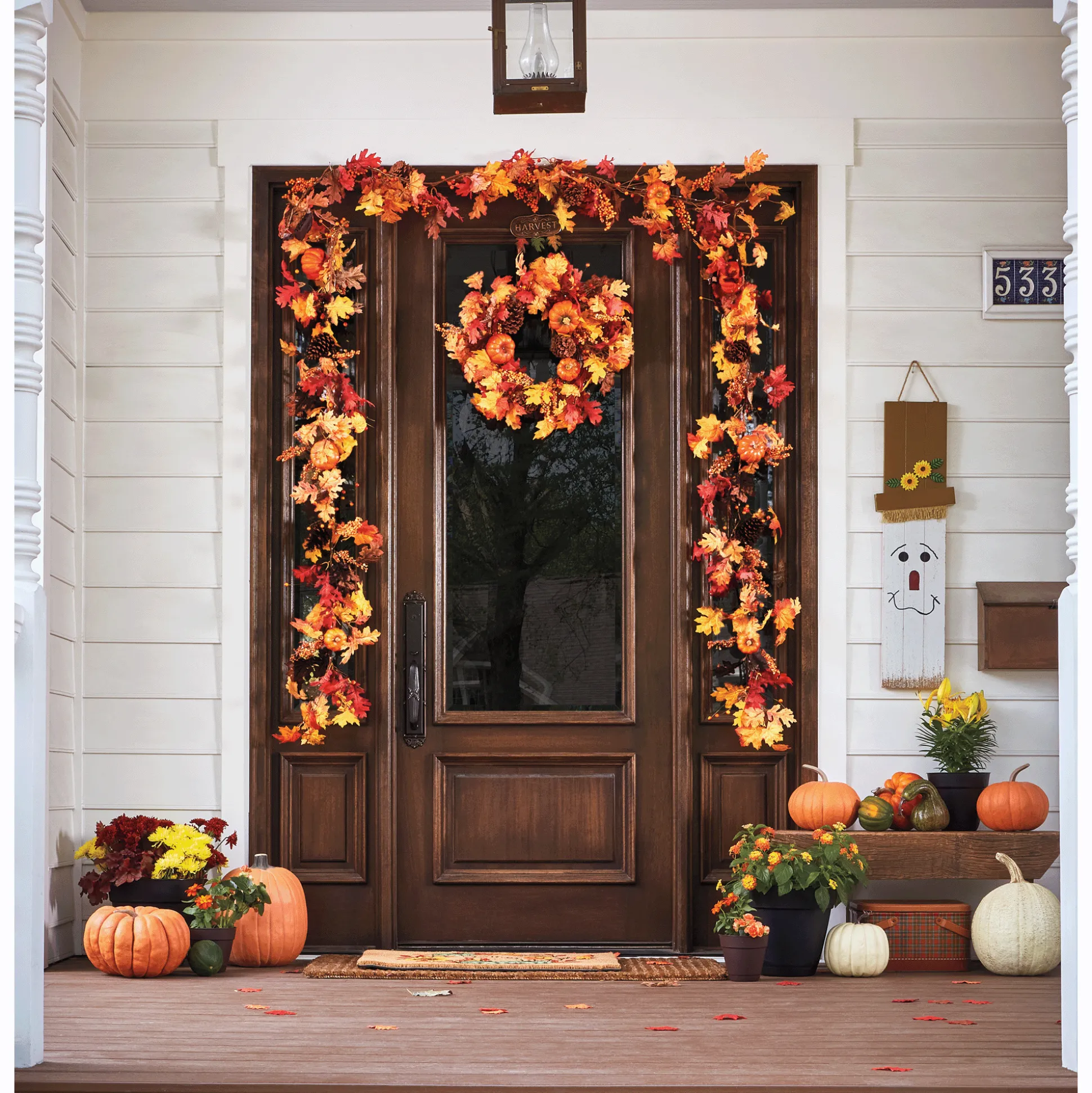 Reversible Harvest/Halloween Sign