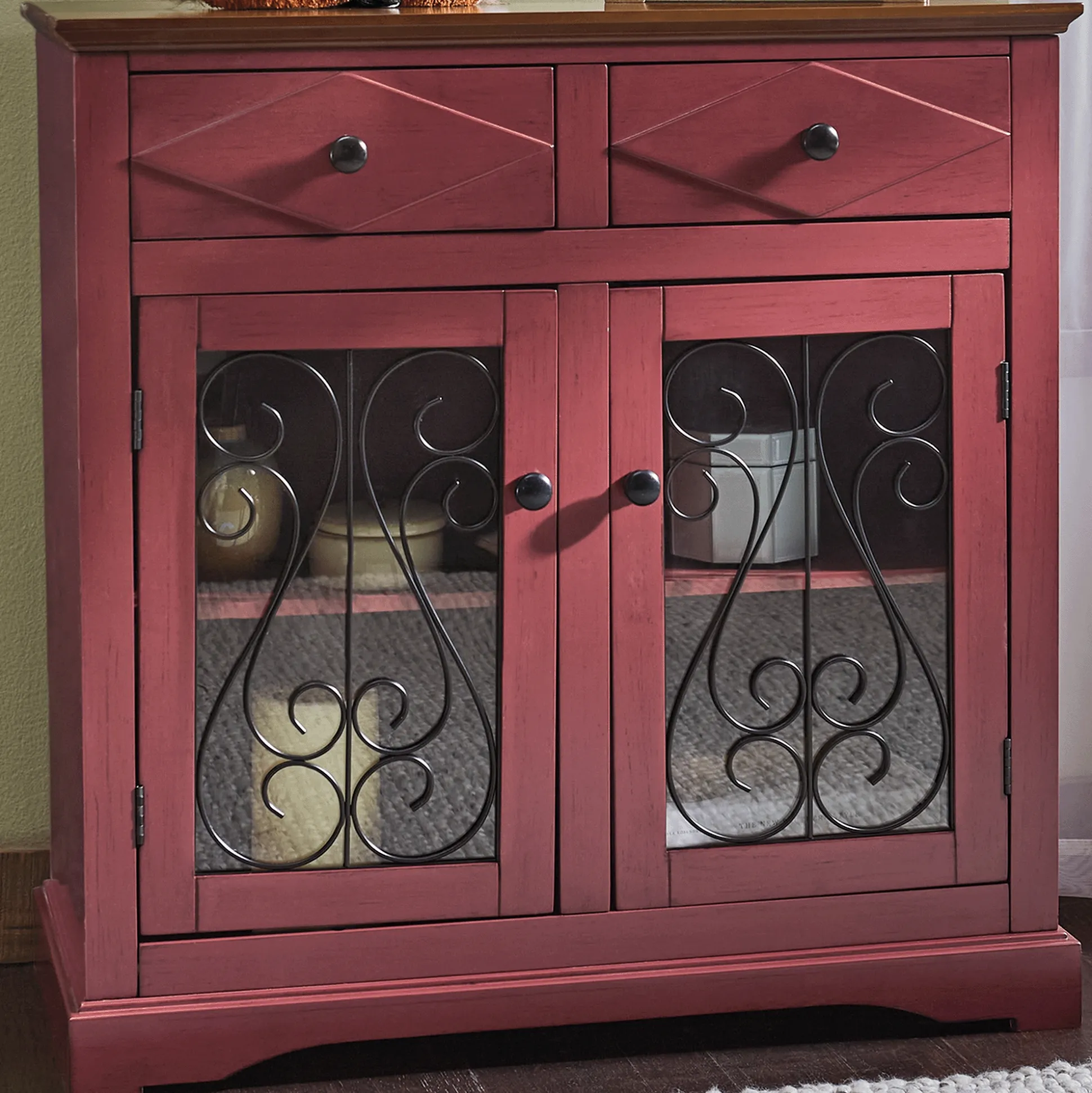 Rhett Distressed Cabinet