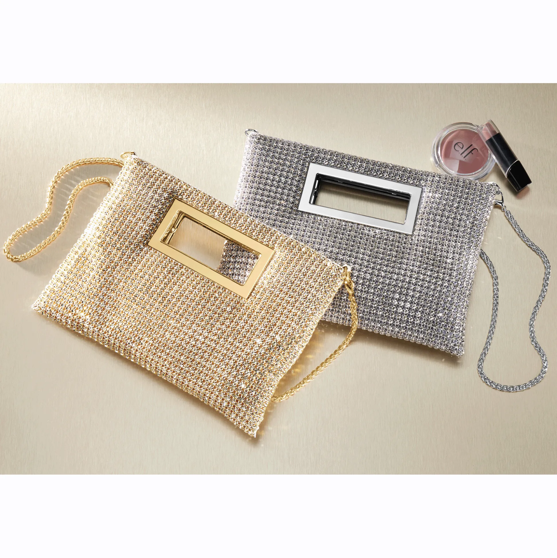 Rhinestone Clutch Crossbody Bag