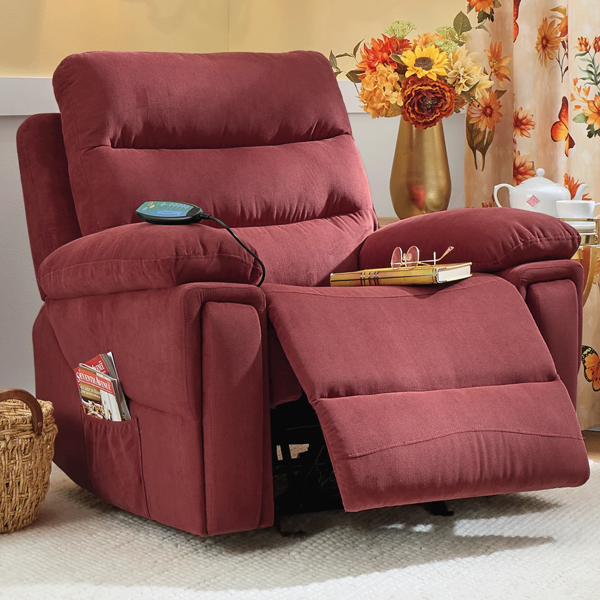 Rocking Recliner with Massage and Heat