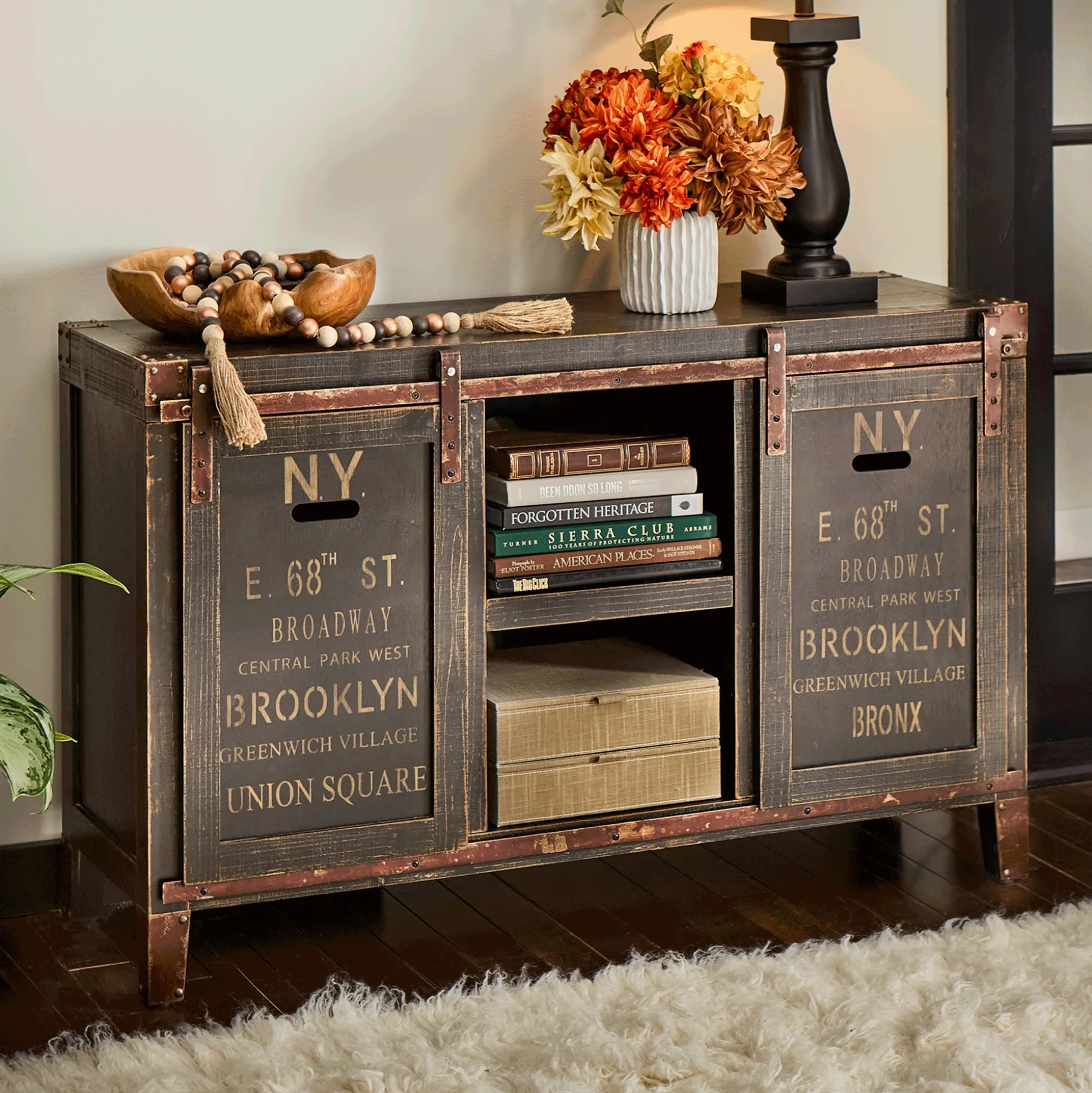 Rustic Media Stand