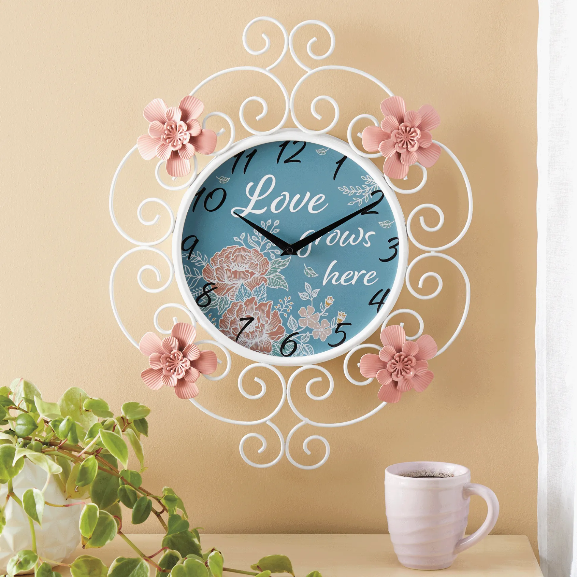 Scroll Cottage Wall Clock
