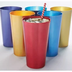 Set of 6 Aluminum Tumblers