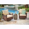 Set of 2 Caro Wicker Swivel Chairs