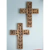 Set of 2 Carved Wall Crosses