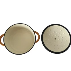 Set of 3 Cast Iron Dutch Ovens with Lids