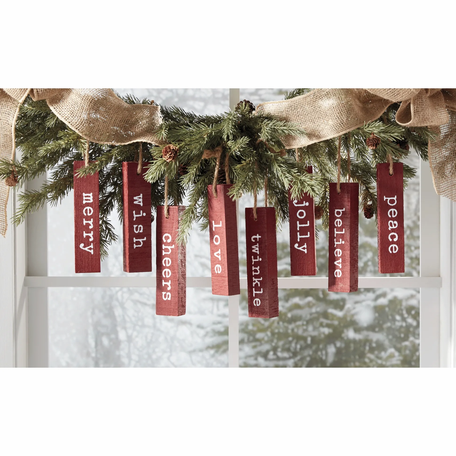 Set of 8 Christmas Sentiment Blocks