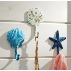 Set of 3 Coastal Wall Hooks