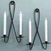 Set of 2 Double Taper Candle Sconces