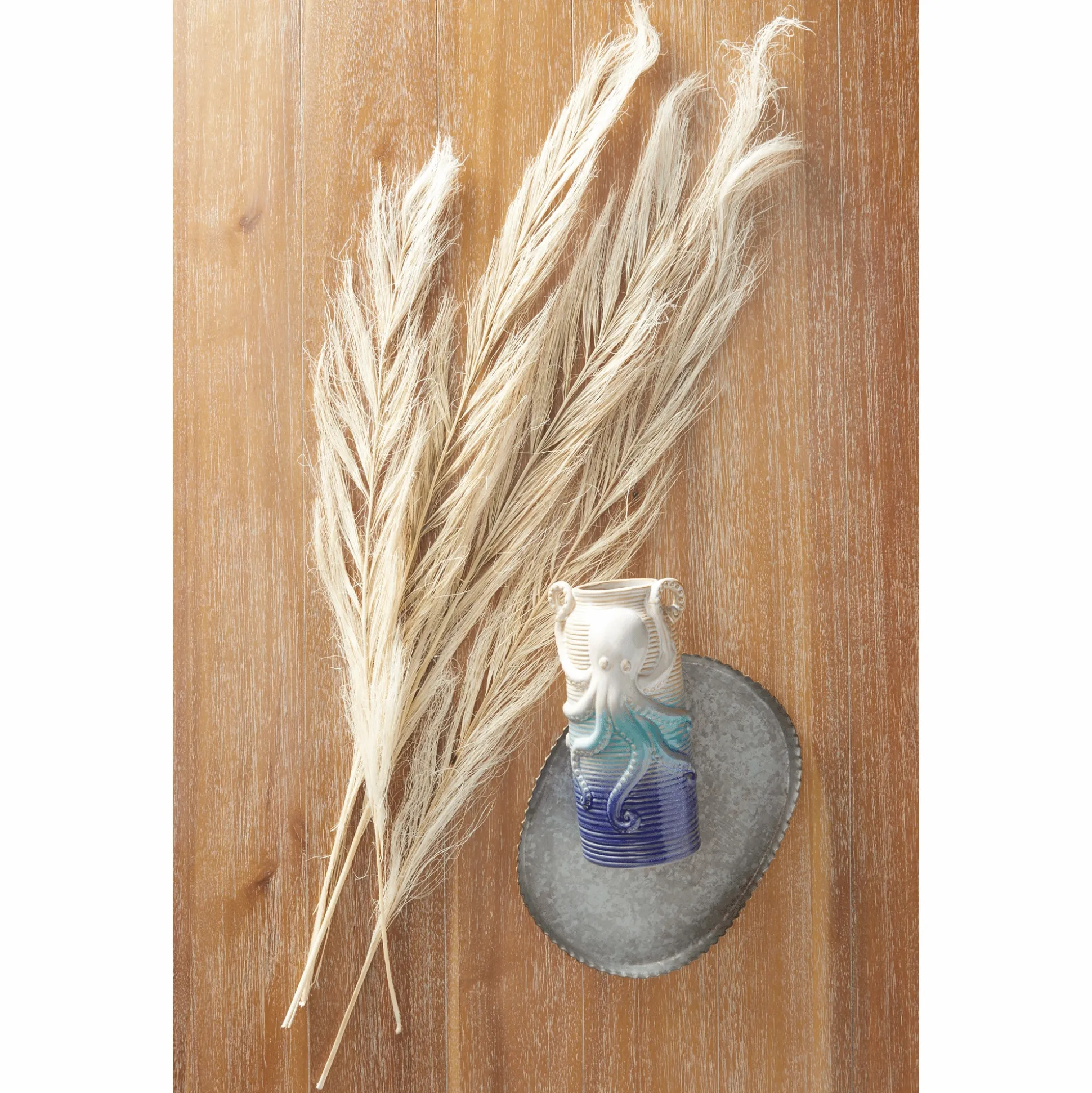 Set of 4 Dried Feathered Leaves