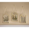 Set of 3 Dried Floral Framed Art