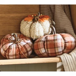 Set of 3 Fabric Pumpkins