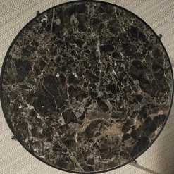 Set of 3 Faux-Marble Tables