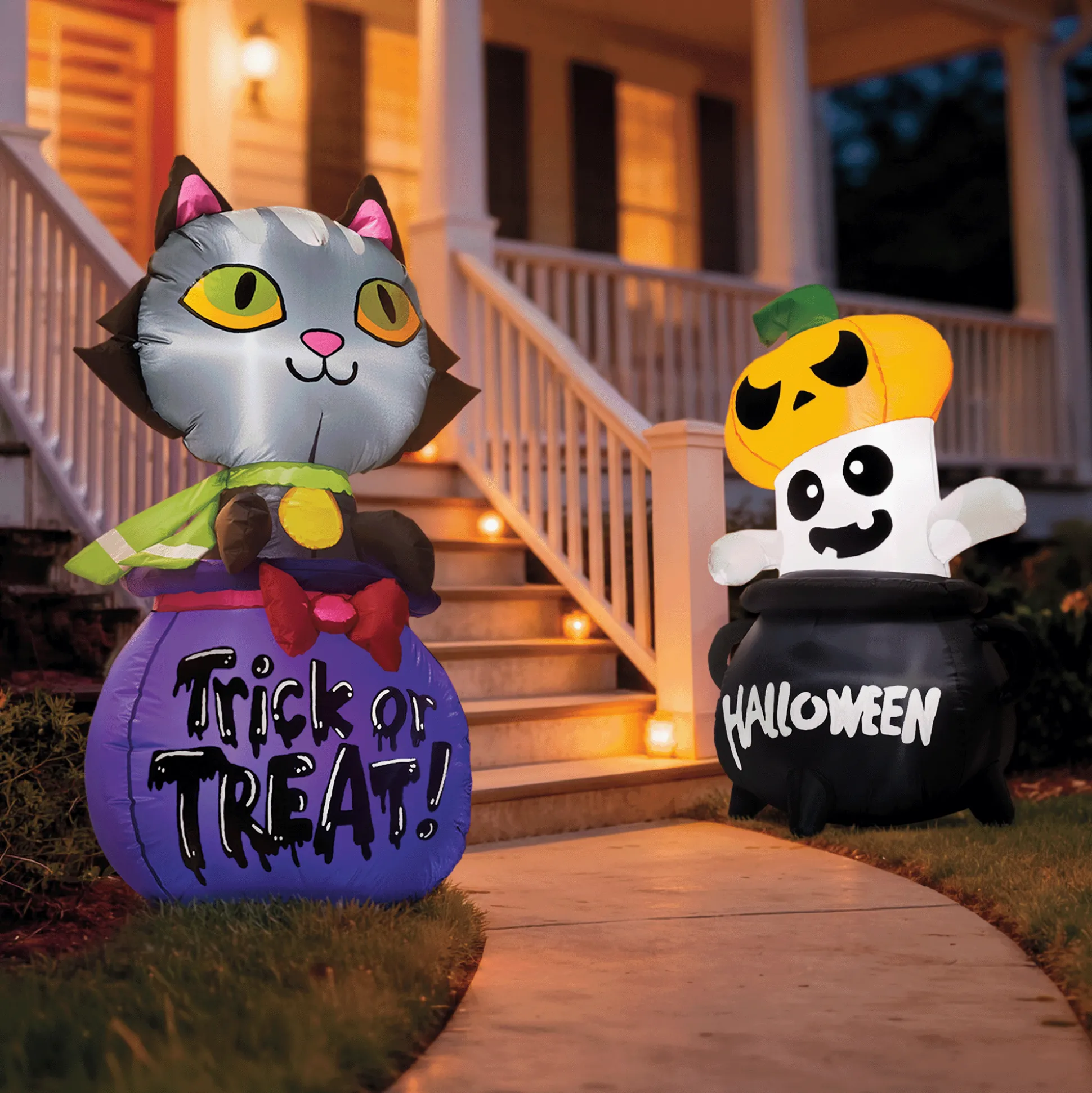 Set of 2 Halloween Inflatables
