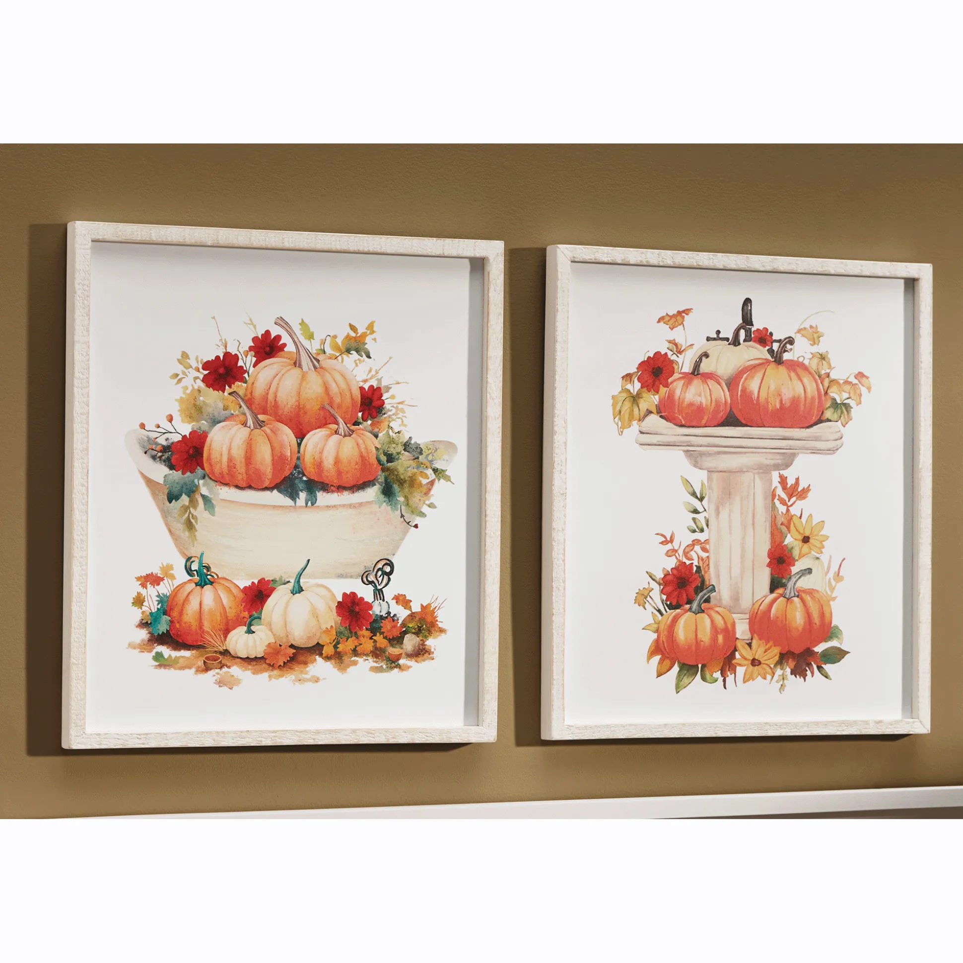 Set of 2 Harvest Bathroom Art