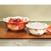 Set of 2 Harvest Ruffled Edge Bowls