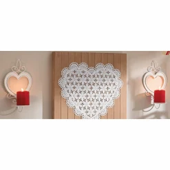 Set of 2 Heart Wall Sconces