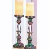 Set of 2 Iridescent Candleholders