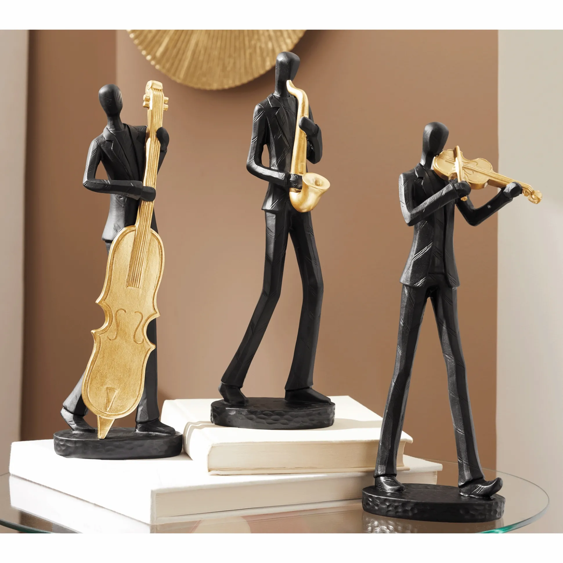 Set of 3 Jazz Musician Figurines
