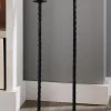 Set of 2 Metal Floor-Standing Taper Candle Holders