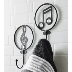 Set of 2 Music Wall Hooks
