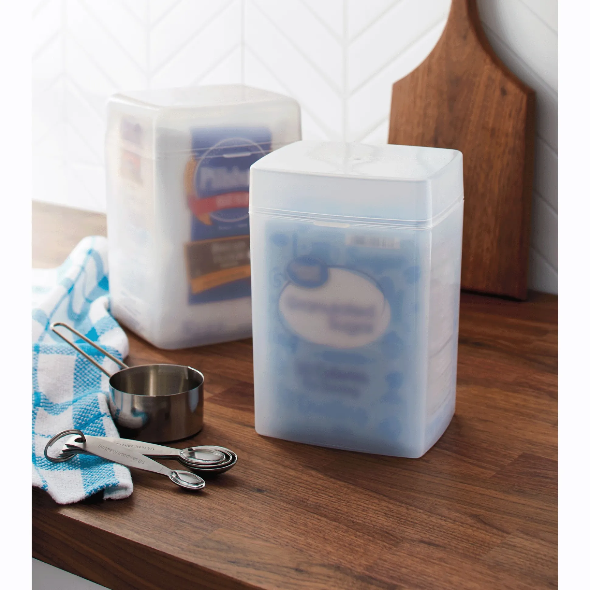 Set of 2 Nesting Flour/Sugar Containers