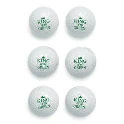 Set of 6 Personalized King of the Green Golf Balls