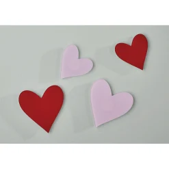 Set of 20 Pink and Red Hearts