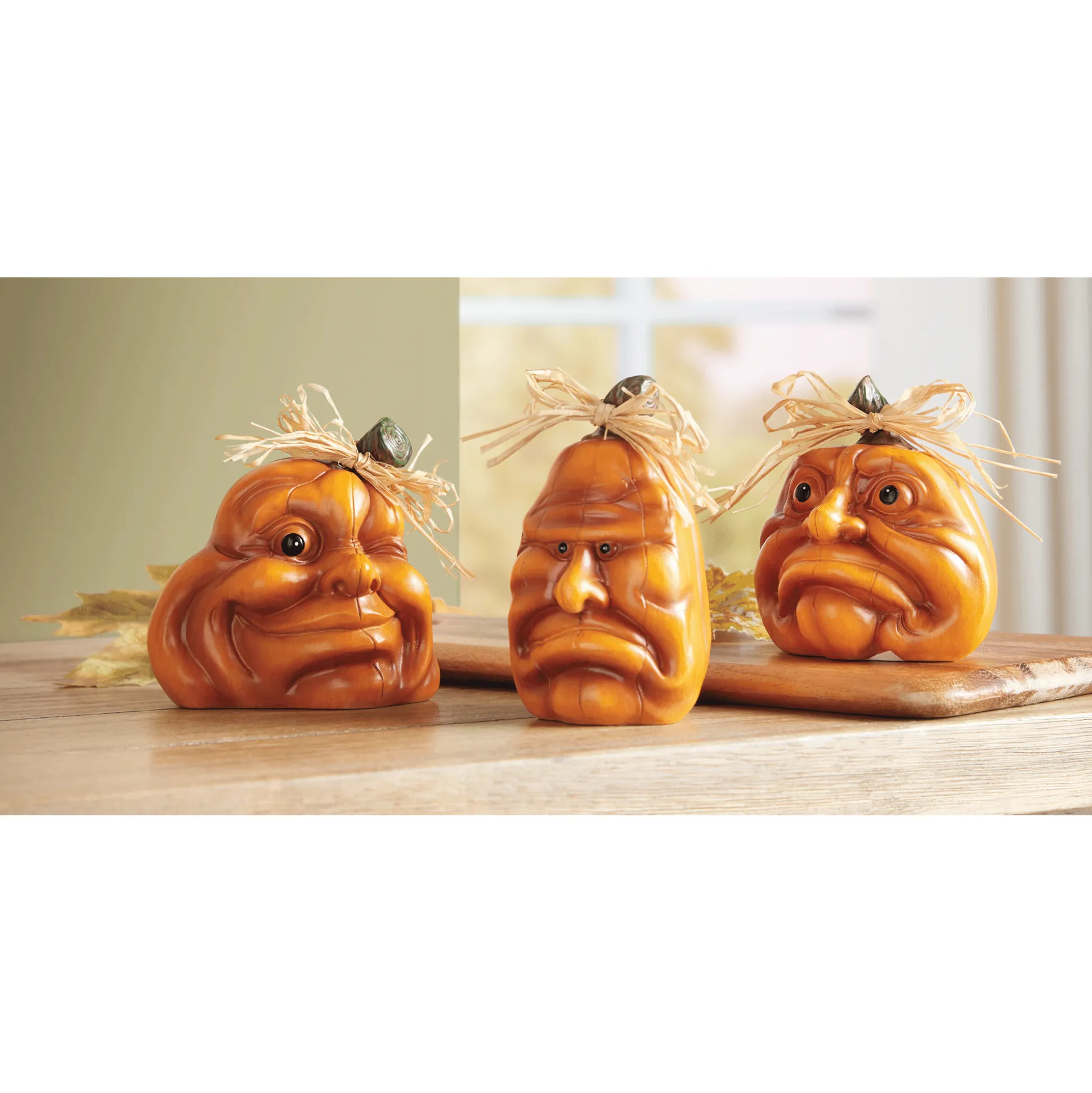 Set of 3 Pumpkin Faces