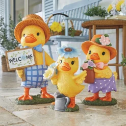 Set of 3 Resin Ducks
