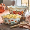 Set of 2 Ruffled Rim Harvest Bowls