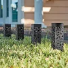 Set of 2 Solar Column Garden Lights