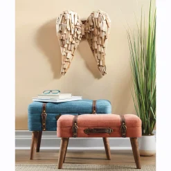 Set of 2 Suitcase Ottomans