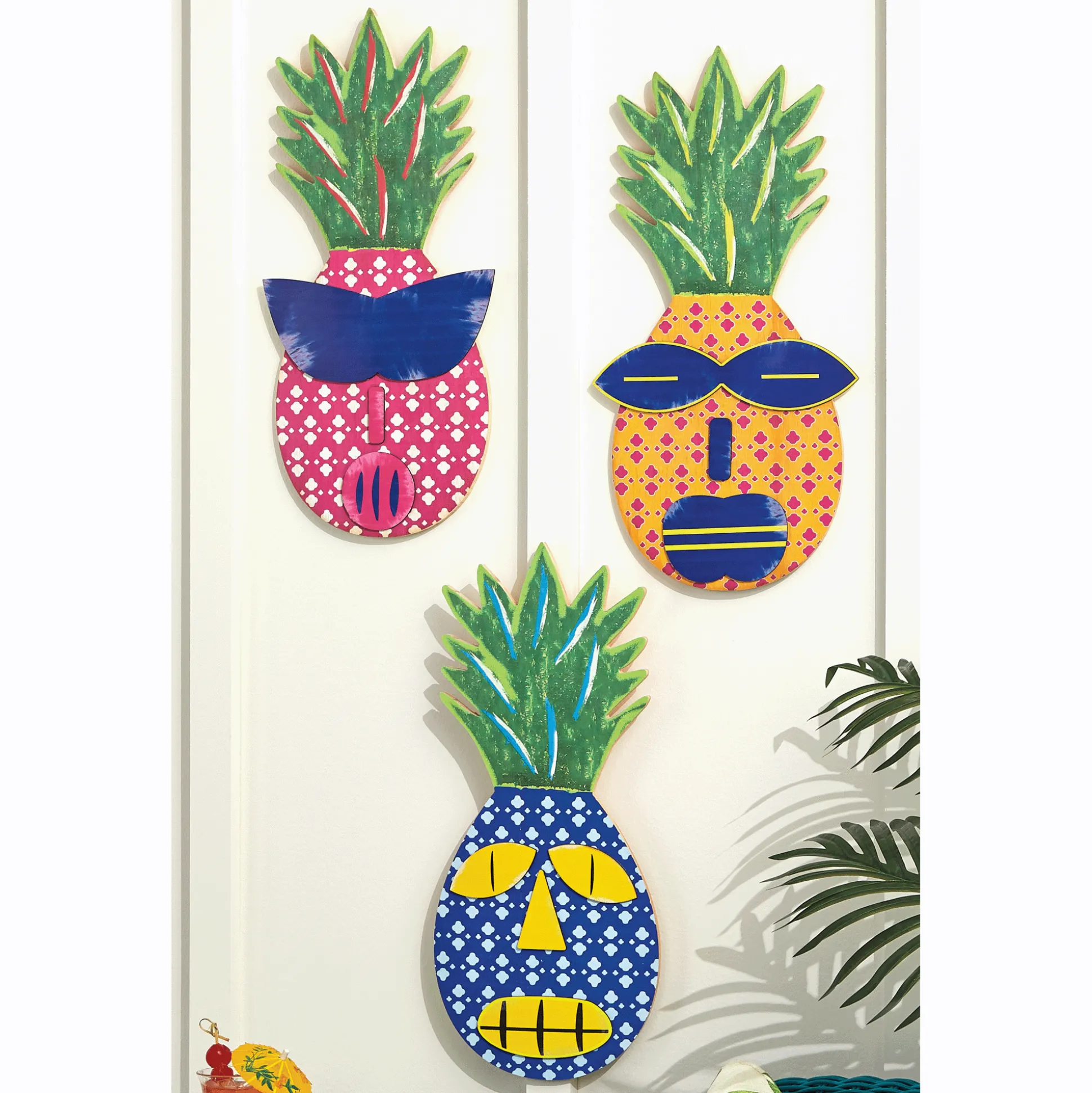 Set of 3 Tiki Wall Art