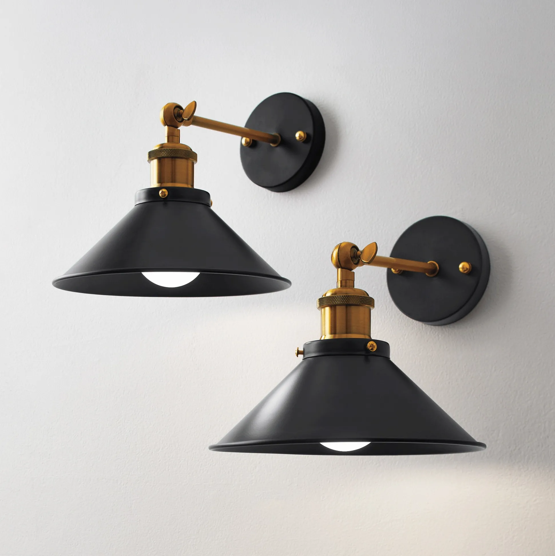 Set of 2 Wireless Sconces